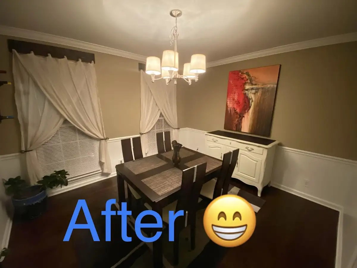 Professional dining room restoration after water damage in Midway